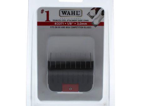 WAHL Professional Stainless Steel Attachment Comb - # 1 For Cuts 1 8 Black by WAHL Professional for Men - 1 Pc Comb For Discount