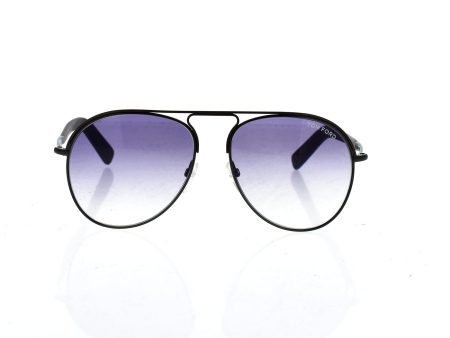 Tom Ford Tom Ford TF448 48Z Cody - Shiny Dark Brown  Purple Gradient by Tom Ford for Unisex - 56-15-145 mm Sunglasses on Sale