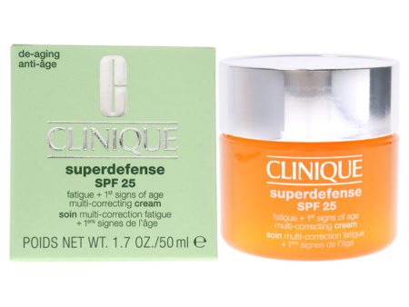 Clinique Superdefense Multi-Correcting Cream SPF 25 - Type I-II by Clinique for Unisex - 1.7 oz Cream Online Sale