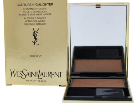 Yves Saint Laurent Couture Highlighter - 3 Or Bronze by Yves Saint Laurent for Women - 0.11 oz Highlighter Online Hot Sale