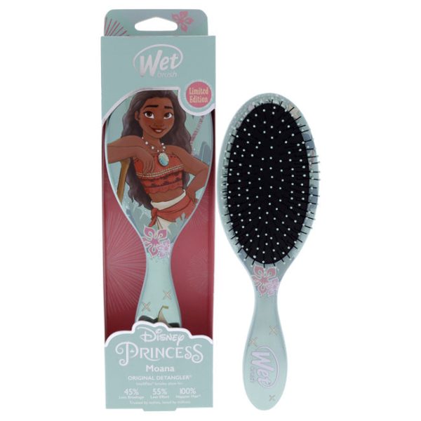 Wet Brush Original Detangler Princess Wholehearted Brush - Moana Teal by Wet Brush for Unisex - 1 Pc Hair Brush Fashion