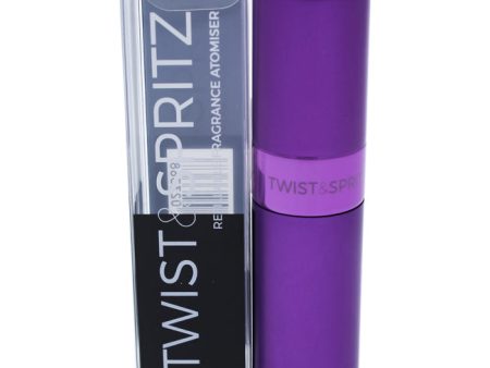 Twist and Spritz Twist and Spritz Atomiser - Purple by Twist and Spritz for Women - 8 ml Refillable Spray (Empty) For Cheap