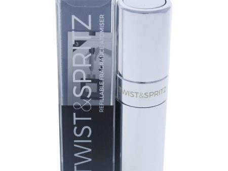 Twist and Spritz Twist and Spritz Atomiser - Polished Silver by Twist and Spritz for Women - 8 ml Refillable Spray (Empty) on Sale