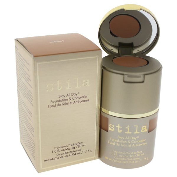 Stila Stay All Day Foundation and Concealer - 9 Medium by Stila for Women - 1 oz Makeup Online Sale