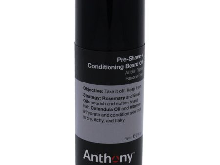 Anthony Pre-Shave Plus Conditioning Beard Oil by Anthony for Women - 2 oz Oil on Sale