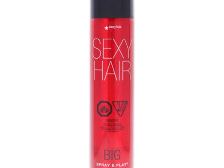 Sexy Hair Big Sexy Hair Spray and Play by Sexy Hair for Unisex - 10 oz Hair Spray Discount