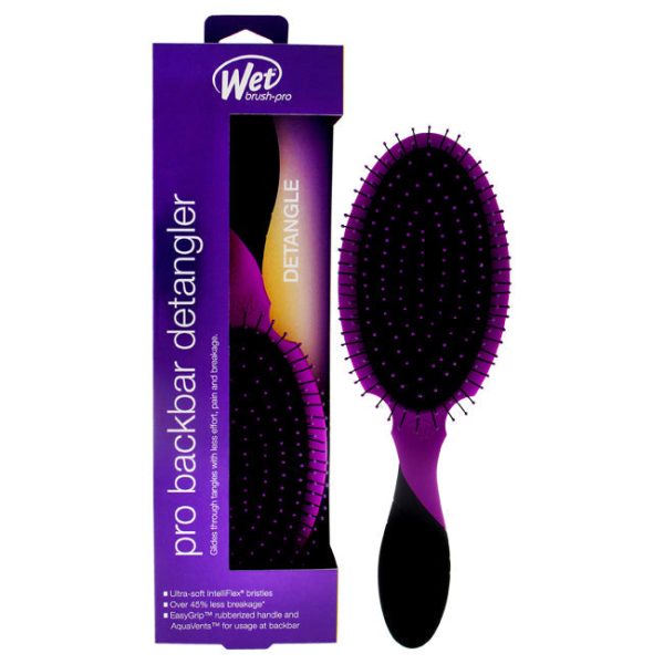 Wet Brush Backbar Detangler Brush - Purple by Wet Brush for Unisex - 1 Pc Hair Brush Online