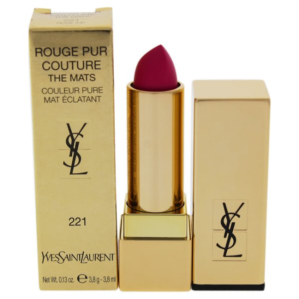 Yves Saint Laurent Rouge Pur Couture The Mats - 221 Rose Ink by Yves Saint Laurent for Women - 0.13 oz Lipstick Hot on Sale