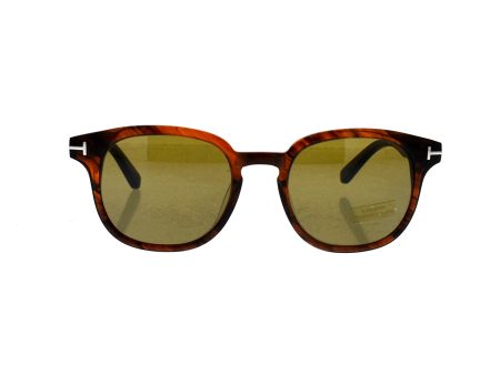 Tom Ford Tom Ford TF399 48B Frank - Brown Havana Brown by Tom Ford for Unisex - 50-20-115 mm Sunglasses For Sale