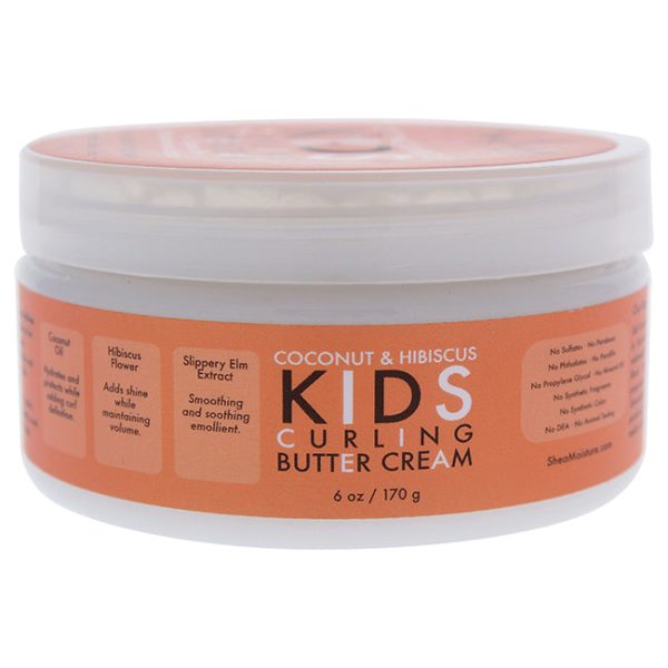 Shea Moisture Coconut Hibiscus Kids Curling Butter Cream by Shea Moisture for Kids - 6 oz Cream For Cheap