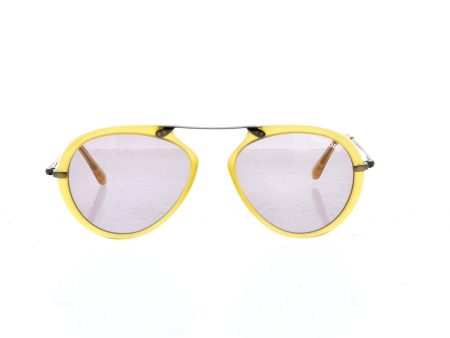 Tom Ford Tom Ford TF473 39Y Aaron - Shiny Yellow Violet by Tom Ford for Unisex - 53-17-145 mm Sunglasses Online Sale