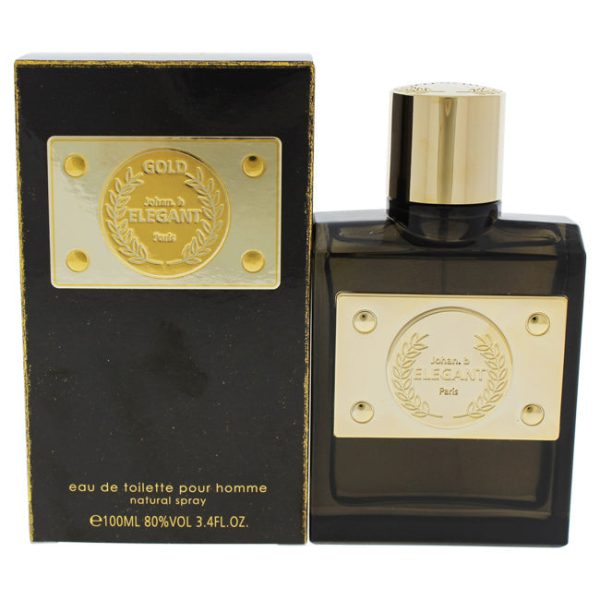 Johan B Elegant Gold by Johan B for Men - 3.4 oz EDT Spray Discount