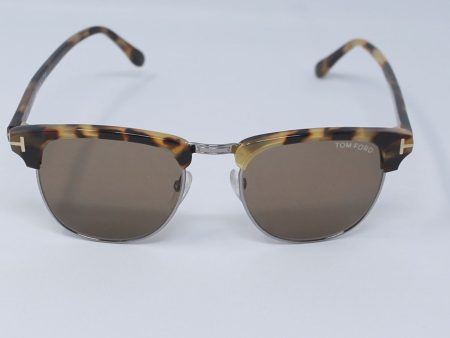 Tom Ford Tom Ford FT0248 S Henry 55J - Coloured Havana Roviex by Tom Ford for Unisex - 51-20-145 mm Sunglasses For Sale