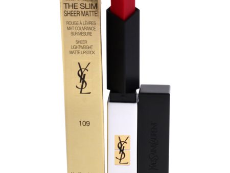 Yves Saint Laurent Rouge Pur Couture The Slim Sheer Matte Lipstick - 109 Rose Denude by Yves Saint Laurent for Women - 0.07 oz Lipstick Hot on Sale