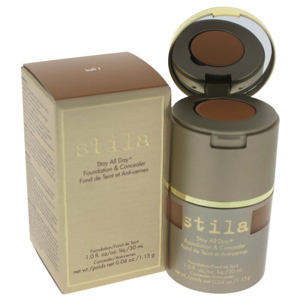 Stila Stay All Day Foundation & Concealer - # 7 Buff by Stila for Women - 1 oz Makeup Supply