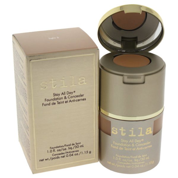 Stila Stay All Day Foundation and Concealer - 3 Light by Stila for Women - 1 oz Makeup on Sale