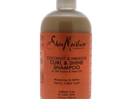 Shea Moisture Coconut Hibiscus Curl Shine Shampoo by Shea Moisture for Unisex - 13 oz Shampoo Sale