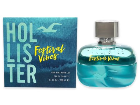 Hollister Festival Vibes by Hollister for Men - 3.4 oz EDT Spray For Sale