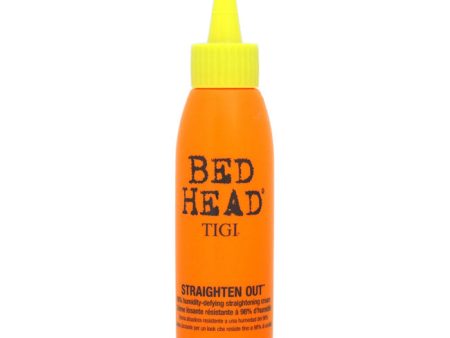 TIGI Bed Head Straighten Out - 98% Humidity-Defying Straightening Cream by TIGI for Unisex - 4 oz Cream Hot on Sale