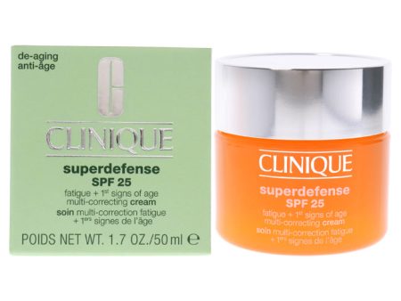 Clinique Superdefense Multi-Correcting Cream SPF 25 - Type III-IV by Clinique for Unisex - 1.7 oz Cream Discount