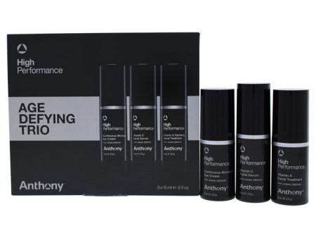 Anthony High Performance Trio Kit by Anthony for Unisex - 3 Pc 0.5oz Eye Cream, 0.5oz Facial Serum, 0.5oz Facial Treatment Hot on Sale