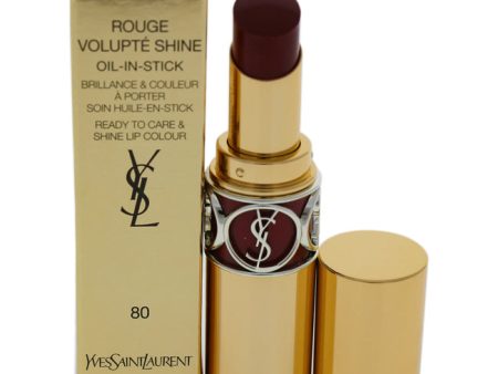 Yves Saint Laurent Rouge Volupte Shine Oil-In-Stick Lipstick - 80 Chili Tunique by Yves Saint Laurent for Women - 0.11 oz Lipstick on Sale