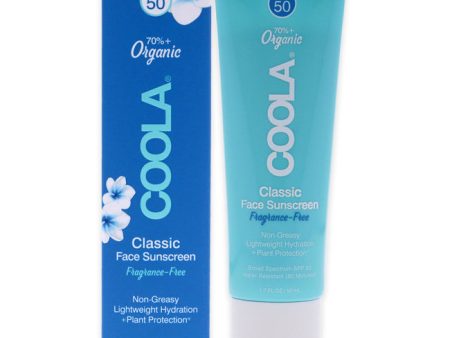 Coola Classic Face Sunscreen Moisturizer SPF 50 - Frafrance-Free by Coola for Unisex - 1.7 oz Sunscreen Online