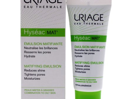 Uriage Hyseac Mat Mattifying Emulsion by Uriage for Unisex - 1.35 oz Treatment Online Sale