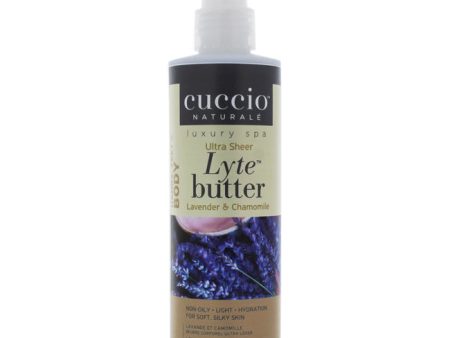 Cuccio Lyte Ultra-Sheer Body Butter - Lavender and Chamomile by Cuccio for Unisex - 8 oz Body Lotion Fashion