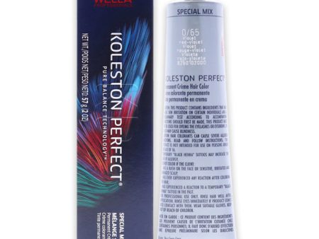 Wella Koleston Perfect Permanent Creme Hair Color - 0 65 Violet Red- Violet by Wella for Unisex - 2 oz Hair Color Online