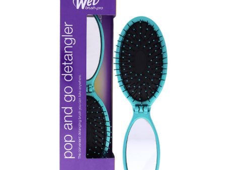 Wet Brush Pro Pop and Go Detangler Brush - Teal by Wet Brush for Unisex - 1 Pc Hair Brush For Cheap