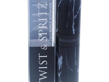 Twist and Spritz Twist and Spritz Atomiser - Black Marble by Twist and Spritz for Women - 8 ml Refillable Spray (Empty) Online now