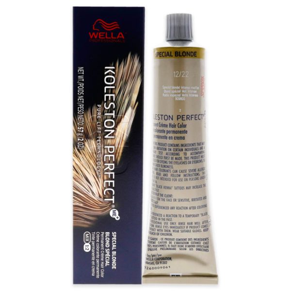 Wella Koleston Perfect Permanent Creme Hair Color - 12 22 Special Blonde-Intense Matte by Wella for Unisex - 2 oz Hair Color Online now