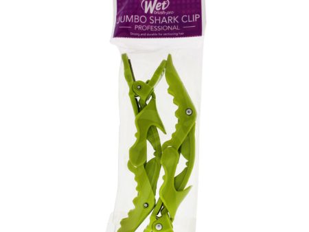 Wet Brush Jumbo Shark Clips - Lime Green by Wet Brush for Unisex - 2 Pc Hair Clips Sale