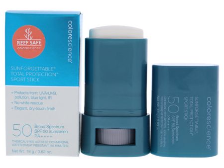 Colorescience Sunforgettable Total Protection Sport Stick SPF 50 by Colorescience for Unisex - 0.63 oz Sunscreen For Sale