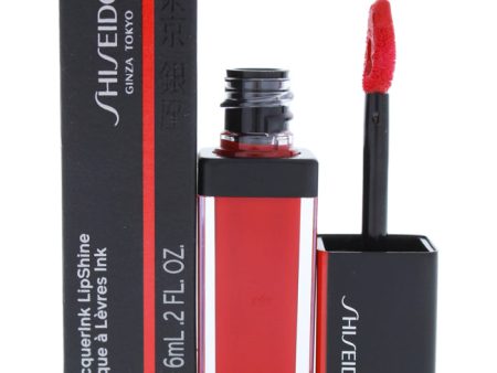 Shiseido LacquerInk LipShine - 304 Techno Red by Shiseido for Unisex - 0.2 oz Lip Gloss Supply