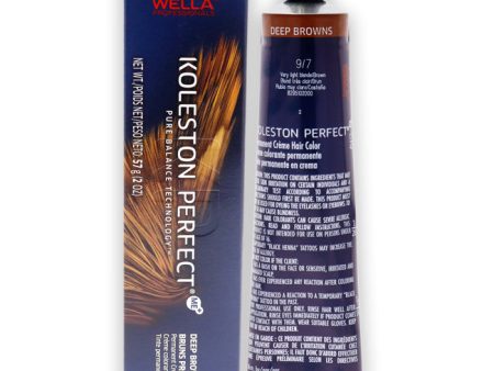 Wella Koleston Perfect Permanent Creme Haircolor - 9 7 Very Light Blonde-Brown by Wella for Unisex - 2 oz Hair Color Online now