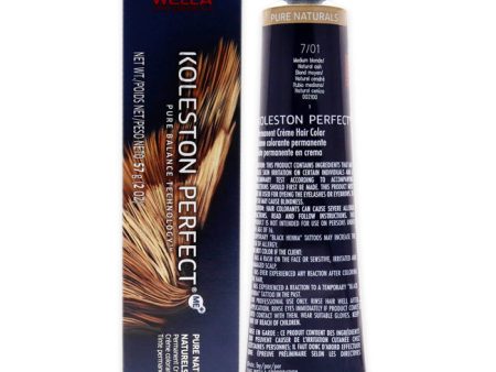 Wella Koleston Perfect Permanent Creme Hair Color - 7 01 Medium Blonde-Natural Ash by Wella for Unisex - 2 oz Hair Color For Discount