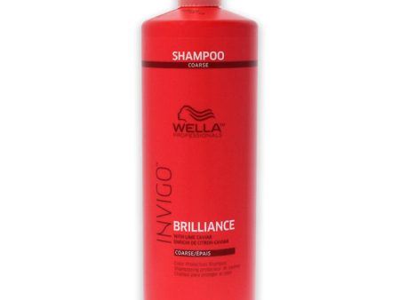 Wella Invigo Brilliance Shampoo For Coarse Hair by Wella for Unisex - 33.8 oz Shampoo For Sale