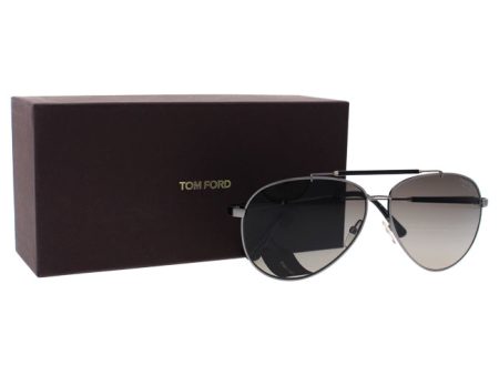 Tom Ford FT0378 10D Rick - Gunmetal Polarized by Tom Ford for Men - 62-13-140 mm Sunglasses For Discount