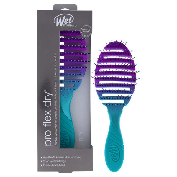 Wet Brush Pro Flex Dry Brush - Teal Ombre by Wet Brush for Unisex - 1 Pc Hair Brush For Cheap