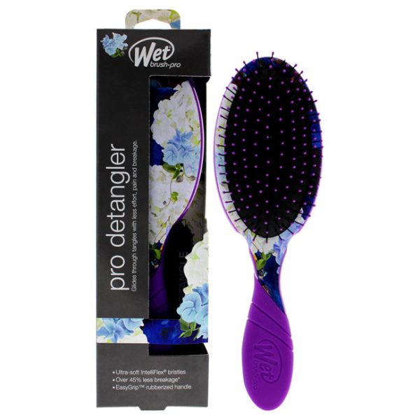 Wet Brush Pro Detangler Hyper Floral Brush - Purple by Wet Brush for Unisex - 1 Pc Hair Brush For Sale