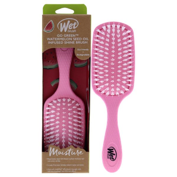 Wet Brush Go Green Oil Infused Shine Brush - Watermelon Seed Oil by Wet Brush for Unisex - 1 Pc Hair Brush Sale