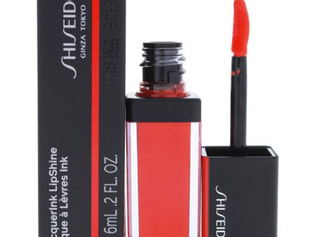 Shiseido LacquerInk LipShine - 305 Red Flicker by Shiseido for Unisex - 0.2 oz Lip Gloss Online Sale