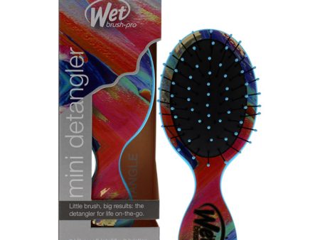 Wet Brush Pro Mini Detangler Bright Future Brush - Teal Floral by Wet Brush for Unisex - 1 Pc Hair Brush Cheap