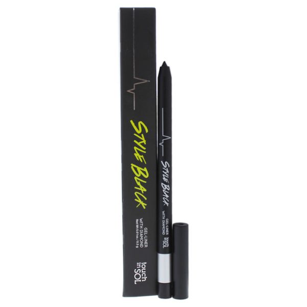 Touch In Sol Style Black Gel-Liner With Diamond - 2 Platinum by Touch In Sol for Women - 0.01 oz Eyeliner Supply