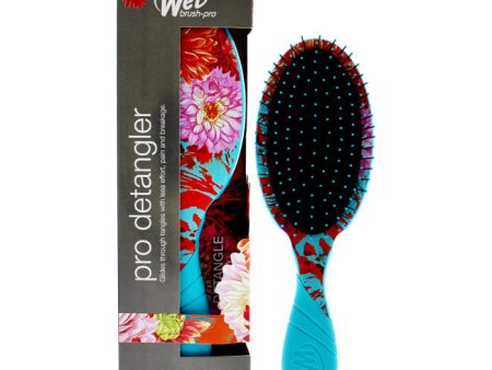 Wet Brush Pro Detangler Hyper Floral Brush - Teal by Wet Brush for Unisex - 1 Pc Hair Brush Sale