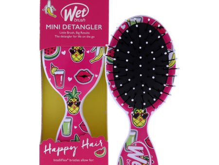 Wet Brush Mini Detangler Happy Hair Brush - Smiley Pineapple by Wet Brush for Unisex - 1 Pc Hair Brush Online Sale