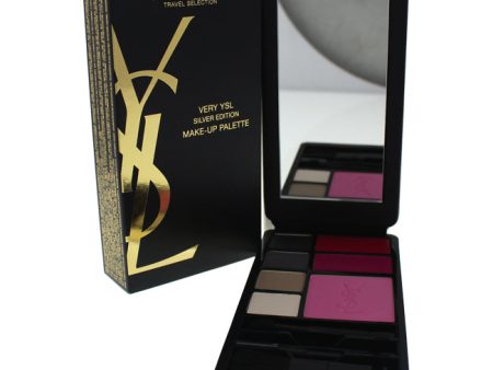 Yves Saint Laurent Very YSL Silver Edition Make-Up Palette by Yves Saint Laurent for Women - 1 Pc Palette 2 x 0.4oz Powder Eye Shadows - Gris Metallique, Gris Mat, 2 x 0.03oz Beige Nacre, Beige, 2 x 0.05oz Solid Lipcolours, 0.16oz Powder Blusher Hot on Sale