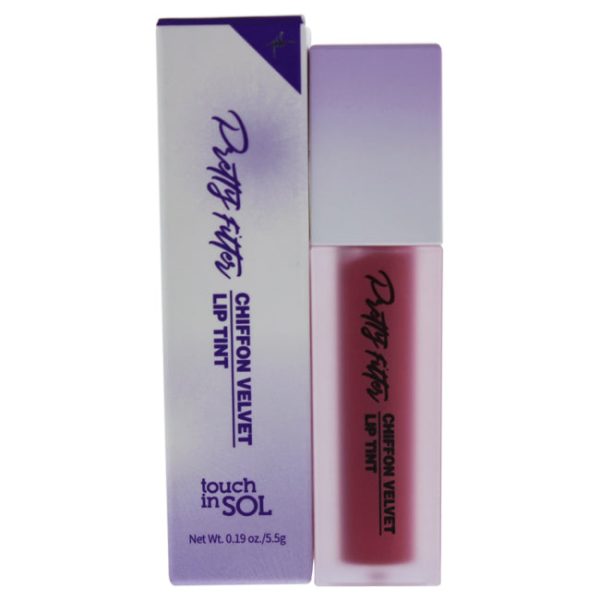 Touch In Sol Pretty Filter Chiffon Velvet Lip Tint - 4 Pink Blossom by Touch In Sol for Women - 0.19 oz Lipstick For Cheap